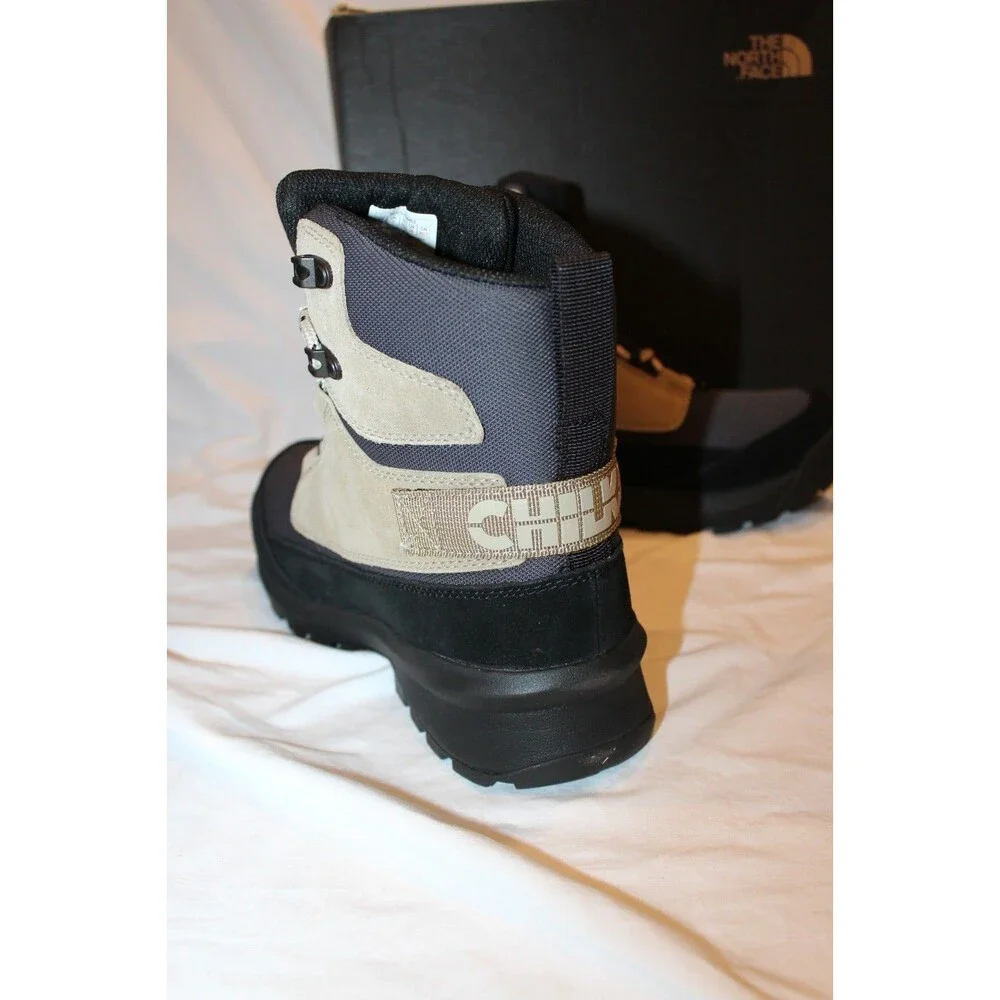 The North Face Chilkat V Cognito Waterproof Winter Boots Flax Gray NEW SZ 8